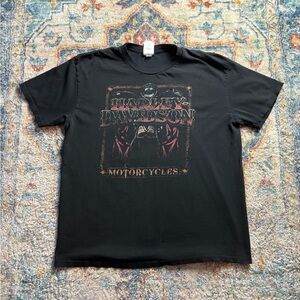 Harley Davidson Biker DISTRESSED T-shirt Size XL
